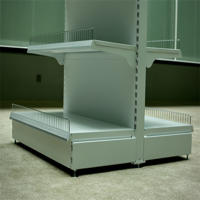 Metal Supermarket Display Racks with Eco-friendly Feature and Powder Coated Surface Treatment