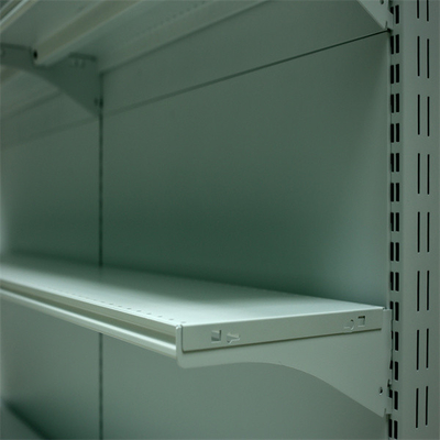 Metal Supermarket Display Racks with Eco-friendly Feature and Powder Coated Surface Treatment